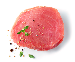 Image showing fresh raw tuna steak