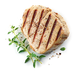 Image showing freshly grilled tuna steak