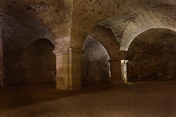 Image showing Arched chamber under old temple in Krzeszow