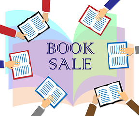 Image showing Book Sale Shows Books Discounts And Offers