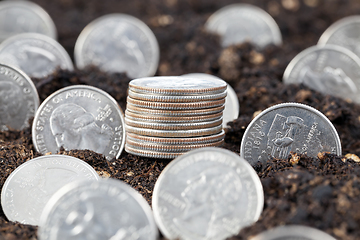 Image showing American coins