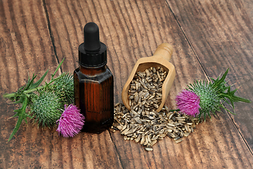 Image showing Milk Thistle Alternative Herbal Medicine