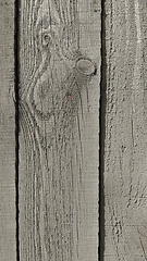 Image showing Texture of weathered wooden fence