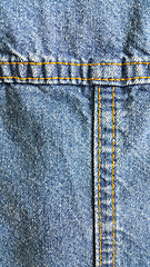 Image showing Denim clothing texture