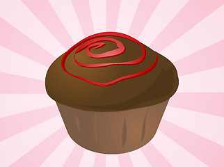 Image showing Cupcake illustration