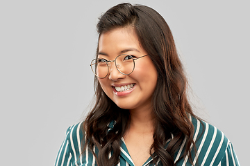 Image showing portrait of happy asian woman in glasses