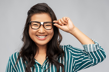 Image showing portrait of happy asian woman in glasses