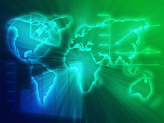 Image showing Spreadsheet business charts