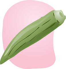 Image showing Okra illustration