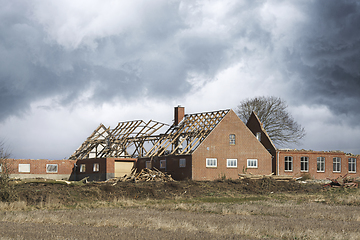 Image showing House damaged by a storm