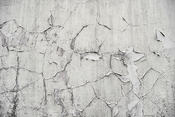 Image showing Background of an old wall with peeling paint