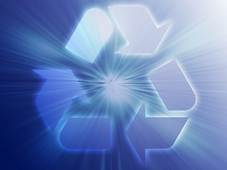 Image showing Recycling eco symbol