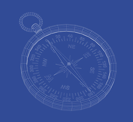 Image showing 3D model of compass
