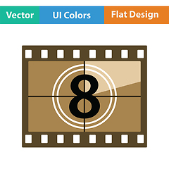 Image showing Movie frame with countdown icon