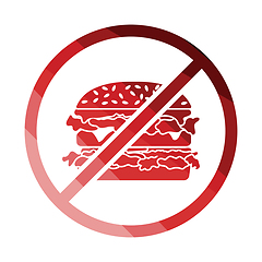 Image showing  Prohibited hamburger icon