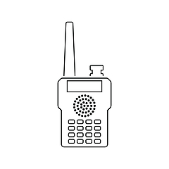 Image showing Portable radio icon