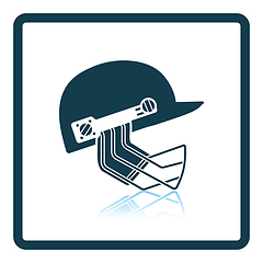 Image showing Cricket helmet icon