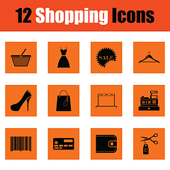 Image showing Shopping icon set