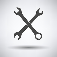 Image showing Crossed wrench  icon