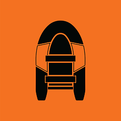 Image showing Icon of rubber boat 