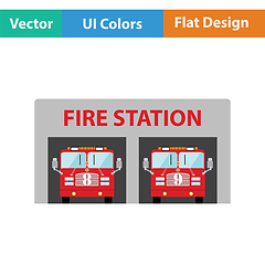 Image showing Fire station icon