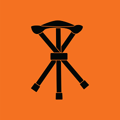 Image showing Icon of Fishing folding chair