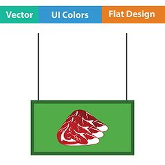 Image showing Meat market department icon