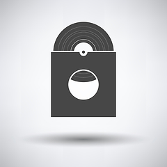 Image showing Vinyl record in envelope icon