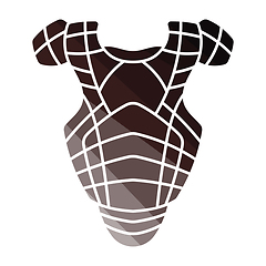 Image showing Baseball chest protector icon