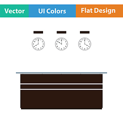 Image showing Office reception desk icon