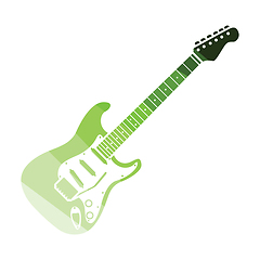 Image showing Electric guitar icon