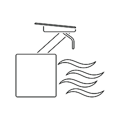 Image showing Diving stand icon