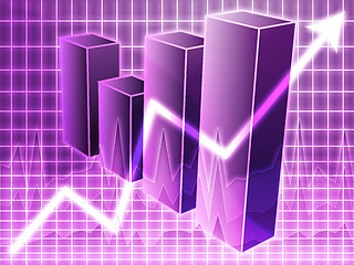 Image showing Financial barchart