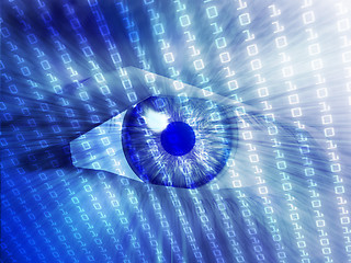 Image showing Electronic eye illustration