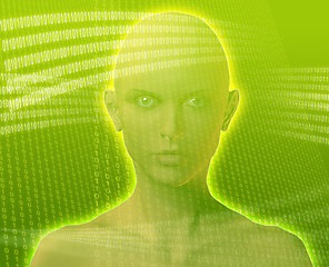 Image showing Digital woman