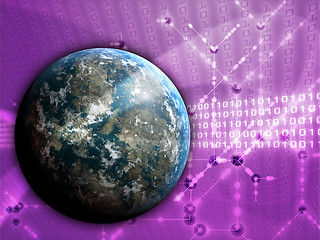 Image showing Global data transfer