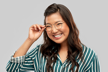 Image showing portrait of happy asian woman in glasses