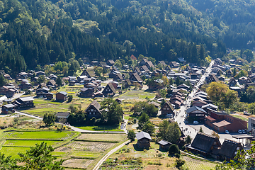 Image showing Shirakawago village in Japan