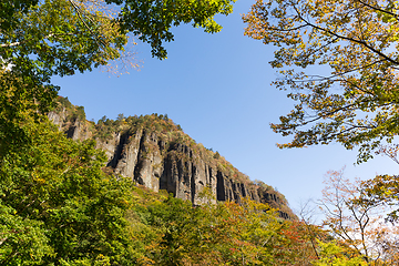 Image showing Banji iwa in sandai of Japan