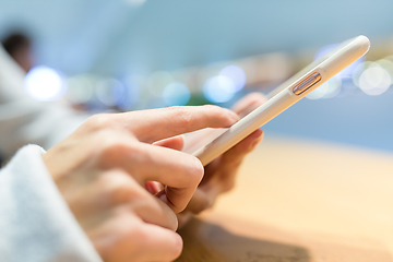 Image showing Woman use of mobile phone