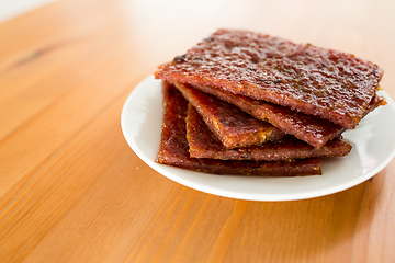 Image showing Dried pork snack