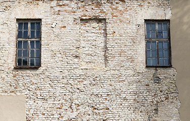 Image showing old brick wall,