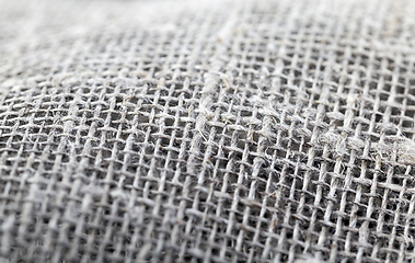 Image showing rough gray linen