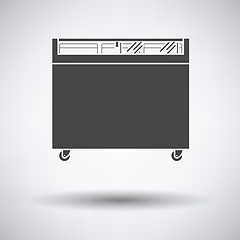 Image showing Supermarket mobile freezer icon