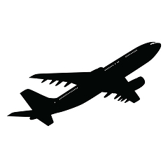 Image showing Airplane silhouette