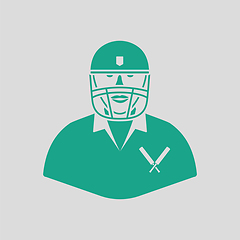 Image showing Cricket player icon