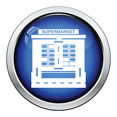 Image showing Supermarket parking square icon