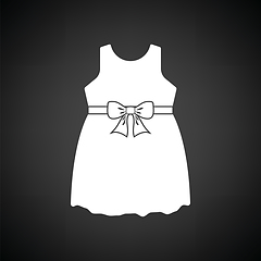 Image showing Baby girl dress icon