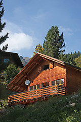 Image showing Traditional Alpine cabin