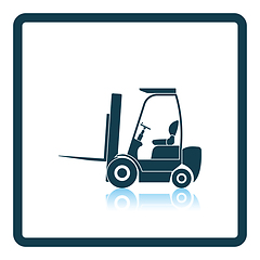 Image showing Warehouse forklift icon